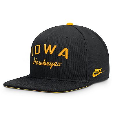 Men's Nike Black Iowa Hawkeyes Legacy Snapback Hat