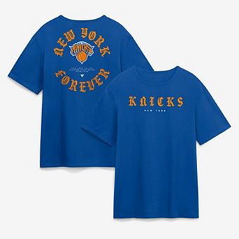 Men's Fanatics Blue New York Knicks Forever Legacy Cotton T-Shirt