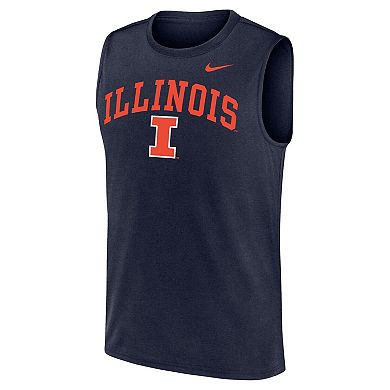 Men's Nike Navy Illinois Fighting Illini Legend Dri-FIT Tank Top