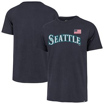 Men's '47 Navy Seattle Mariners Heritage U.S. Flag T-Shirt