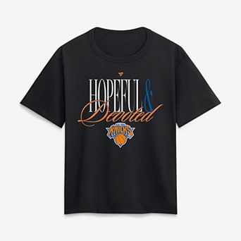 Women's Fanatics Black New York Knicks Hopeful & Devoted Legacy Cotton T-Shirt