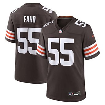 Men's Nike Brown Cleveland Browns Spencer Fano Team Game Jersey