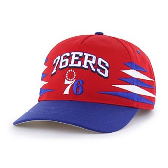 Men's '47 Red Philadelphia 76ers Diamond Cut Hitch Snapback Hat