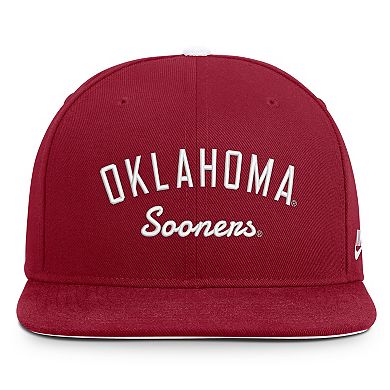 Men's Nike Crimson Oklahoma Sooners Legacy Snapback Hat