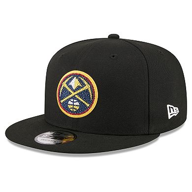 Men's New Era Black Denver Nuggets 2026 NBA Draft Crystal 9FIFTY Snapback Hat