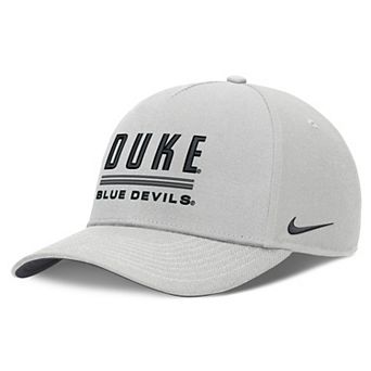 Men's Nike Gray Duke Blue Devils 2026 Sideline Dri-FIT Rise Adjustable Hat