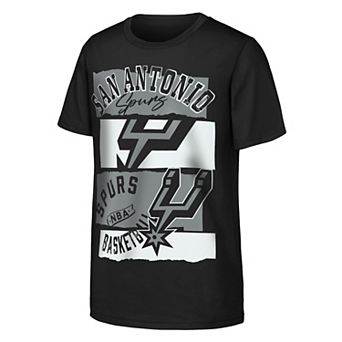 Youth Outerstuff Black San Antonio Spurs In The Paint T-Shirt