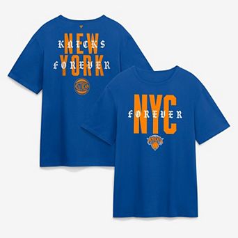 Men's Fanatics Blue New York Knicks NYC Forever Legacy Cotton T-Shirt