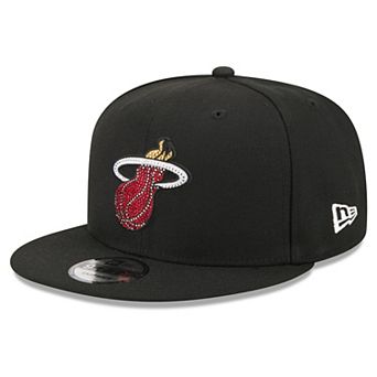 Men's New Era Black Miami Heat 2026 NBA Draft Crystal 9FIFTY Snapback Hat
