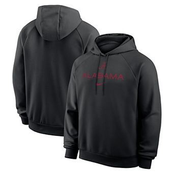 Men's Nike Black Alabama Crimson Tide Premium Performance Raglan Dri-FIT Hoodie