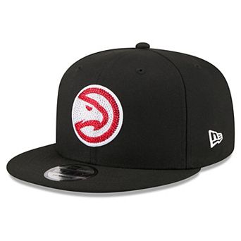 Men's New Era Black Atlanta Hawks 2026 NBA Draft Crystal 9FIFTY Snapback Hat