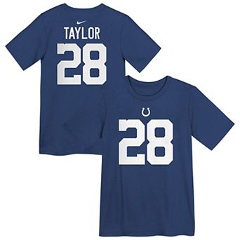 Preschool Nike Jonathan Taylor Royal Indianapolis Colts Player Name & Number T-Shirt