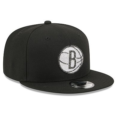 Men's New Era Black Brooklyn Nets 2026 NBA Draft Crystal 9FIFTY Snapback Hat