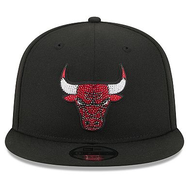 Men's New Era Black Chicago Bulls 2026 NBA Draft Crystal 9FIFTY Snapback Hat