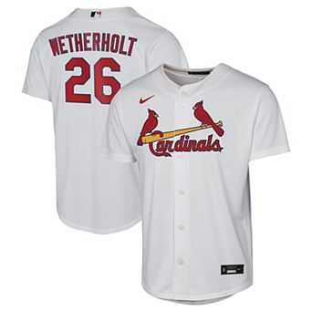 Youth Nike JJ Wetherholt White St. Louis Cardinals Home Replica Jersey