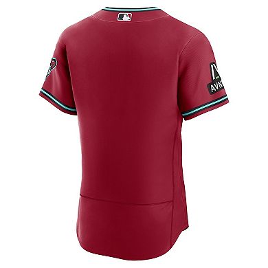Men's Nike Crimson Arizona Diamondbacks Alternate 2 Authentic Jersey