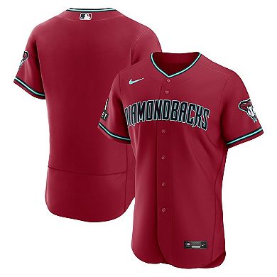 Men's Nike Crimson Arizona Diamondbacks Alternate 2 Authentic Jersey