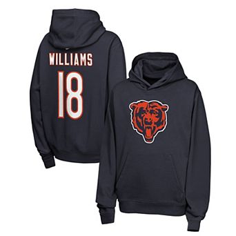 Youth Nike Caleb Williams Navy Chicago Bears Name & Number Club Fleece Hoodie