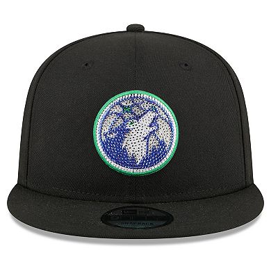 Men's New Era Black Minnesota Timberwolves 2026 NBA Draft Crystal 9FIFTY Snapback Hat
