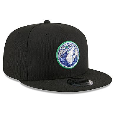 Men's New Era Black Minnesota Timberwolves 2026 NBA Draft Crystal 9FIFTY Snapback Hat