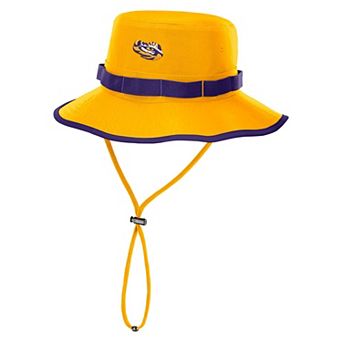 Men's Nike Gold LSU Tigers 2026 Sideline Apex Boonie Bucket Hat