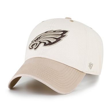 Men's '47 Natural/Tan Philadelphia Eagles Neutral Terrain Clean Up Adjustable Hat