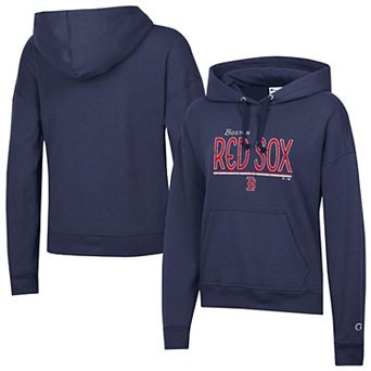 Women's Champion Athletic Navy Boston Red Sox Vintage Powerblend Hoodie