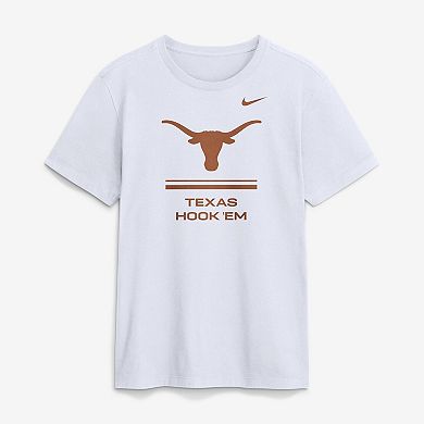 Men's Nike White Texas Longhorns 2026 Sideline Dri-FIT T-Shirt