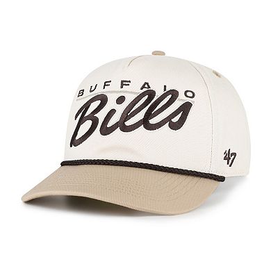 Men's '47 Natural/Tan Buffalo Bills Neutral Terrain Hitch Rope Adjustable Hat