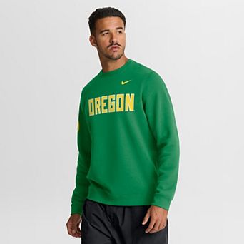 Men's Nike Green Oregon Ducks 2026 Sideline Club Sweatshirt