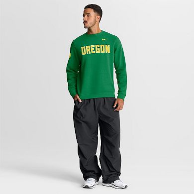Men's Nike Green Oregon Ducks 2026 Sideline Club Sweatshirt