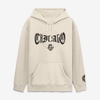 Men's Fanatics Cream Chicago Sky Legacy Fleece Pullover Hoodie