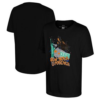 Youth Stadium Essentials Black New York Knicks Hometown City Center Stadium Essentials T-Shirt