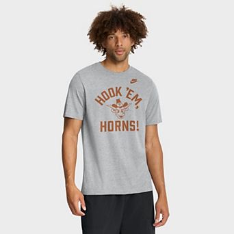 Men's Nike Heather Gray Texas Longhorns Legacy Mantra Tri-Blend T-Shirt