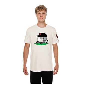 Men's New Era Natural San Francisco Giants Golf Mascot T-Shirt