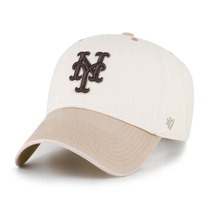 Men's '47 Natural/Tan New York Mets Neutral Terrain Clean Up Adjustable Hat, Beige