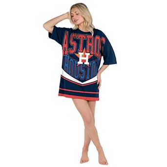 Women's Concepts Sport Navy Houston Astros Mosaic Knit Nightdress