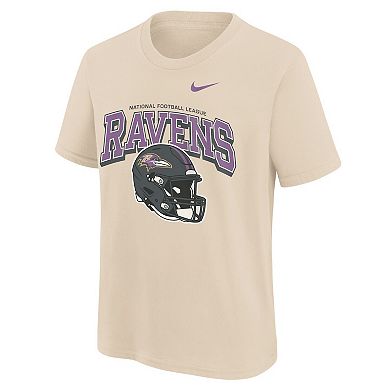 Youth Nike Natural Baltimore Ravens Easy Lane T-Shirt