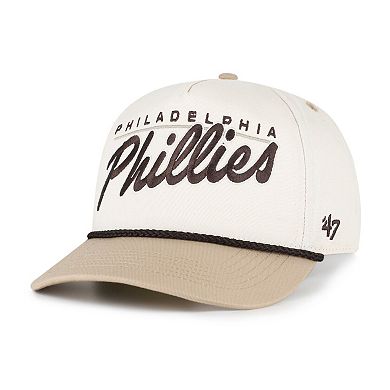 Men's '47 Natural/Tan Philadelphia Phillies Neutral Terrain Hitch Rope Adjustable Hat