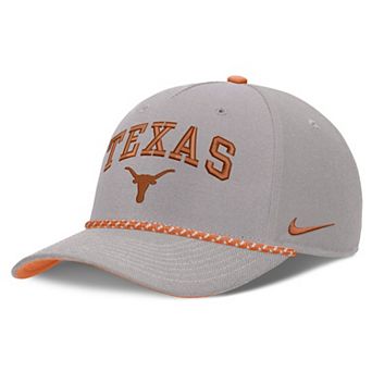 Unisex Nike Gray Texas Longhorns Primetime Rise Rope Adjustable Hat
