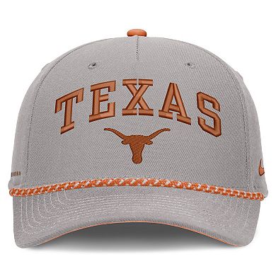 Unisex Nike Gray Texas Longhorns Primetime Rise Rope Adjustable Hat