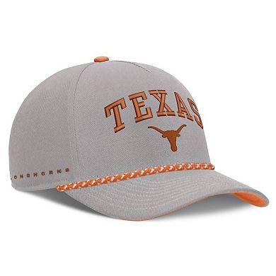 Unisex Nike Gray Texas Longhorns Primetime Rise Rope Adjustable Hat