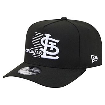 Men's New Era Black St. Louis Cardinals Motion A-Frame 9FIFTY Snapback Hat