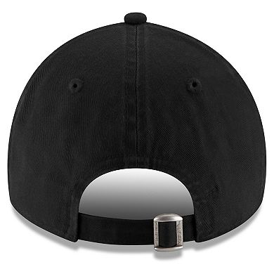 Men's New Era Black San Antonio Spurs Slogan 9TWENTY Adjustable Hat