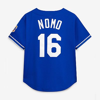 Men's Mitchell & Ness Hideo Nomo Royal Los Angeles Dodgers Big