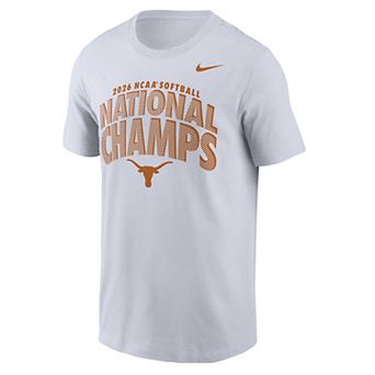 Men's Nike White Texas Longhorns 2026 NCAA Softball Women's College World Series National Champions T-Shirt