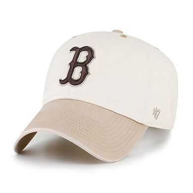 Men's '47 Natural/Tan Boston Red Sox Neutral Terrain Clean Up Adjustable Hat