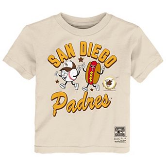 Toddler Mitchell & Ness Natural San Diego Padres Snack T-Shirt