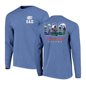 Men's Royal Florida Gators Father's Day Campus Drawing Long Sleeve T-Shirt