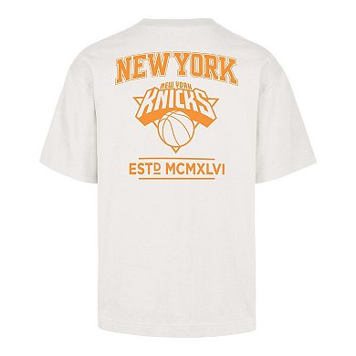 Men's '47 Cream New York Knicks Foundation T-Shirt